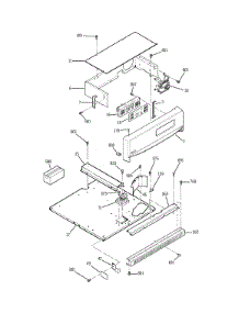 Control Panel parts for Kenmore Range 911.33464400 (91133464400, 911 33464400) from AppliancePartsPros.com