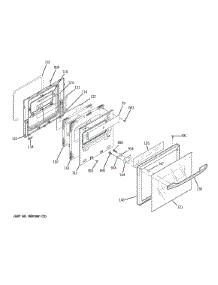 Door parts for Kenmore Range 911.33469400 (91133469400, 911 33469400) from AppliancePartsPros.com