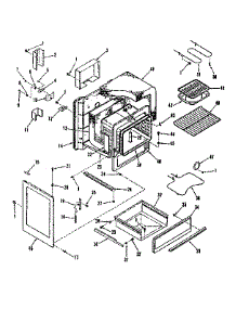 Body Section parts for Kenmore Range 911.6208710 (9116208710, 911 6208710) from AppliancePartsPros.com