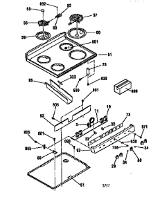 Main Top Section parts for Kenmore Range 911.62071790 (91162071790, 911 62071790) from AppliancePartsPros.com
