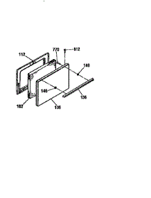 Door Section parts for Kenmore Range 911.62071790 (91162071790, 911 62071790) from AppliancePartsPros.com
