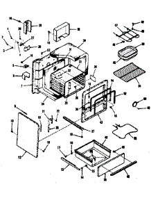 Body Section parts for Kenmore Range 911.6208512 (9116208512, 911 6208512) from AppliancePartsPros.com