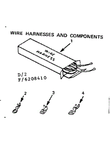 Wire Harnesses And Components parts for Kenmore Range 911.6208410 (9116208410, 911 6208410) from AppliancePartsPros.com