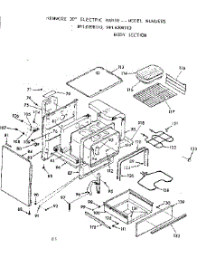 Body Section parts for Kenmore Range 911.6208113 (9116208113, 911 6208113) from AppliancePartsPros.com