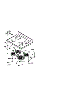 Maintop parts for Kenmore Range 911.95582990 (91195582990, 911 95582990) from AppliancePartsPros.com