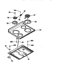 Maintop parts for Kenmore Range 911.94485790 (91194485790, 911 94485790) from AppliancePartsPros.com
