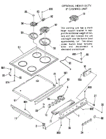 Main Top parts for Kenmore Range 911.4628812 (9114628812, 911 4628812) from AppliancePartsPros.com
