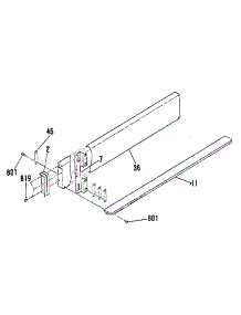 Opt. 4" Backsplash 8059090 parts for Kenmore Range 911.4628812 (9114628812, 911 4628812) from AppliancePartsPros.com