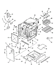 Body Section parts for Kenmore Range 911.9318611 (9119318611, 911 9318611) from AppliancePartsPros.com
