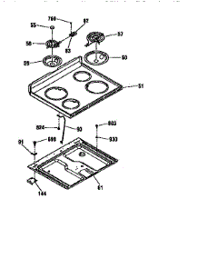 Maintop parts for Kenmore Range 911.94486790 (91194486790, 911 94486790) from AppliancePartsPros.com