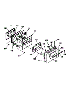 Door parts for Kenmore Range 911.94391790 (91194391790, 911 94391790) from AppliancePartsPros.com