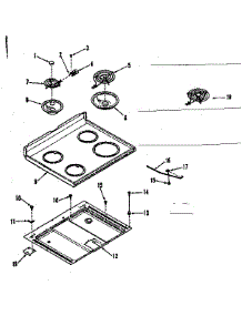 Main Section parts for Kenmore Range 911.9318710 (9119318710, 911 9318710) from AppliancePartsPros.com