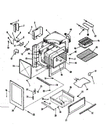 Body Section parts for Kenmore Range 911.9318710 (9119318710, 911 9318710) from AppliancePartsPros.com