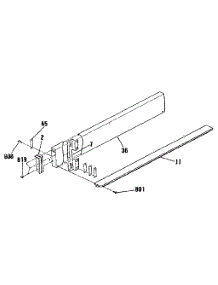 Optional 4" Backsplash 8059090 parts for Kenmore Range 911.3632090 (9113632090, 911 3632090) from AppliancePartsPros.com