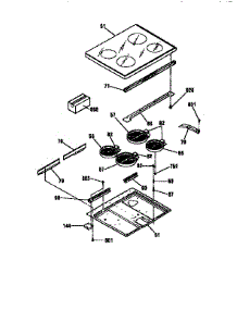 Maintop parts for Kenmore Range 911.95381790 (91195381790, 911 95381790) from AppliancePartsPros.com