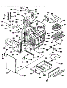 Body Section parts for Kenmore Range 911.4674991 (9114674991, 911 4674991) from AppliancePartsPros.com