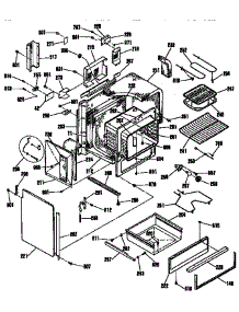 Body Section parts for Kenmore Range 911.4672593 (9114672593, 911 4672593) from AppliancePartsPros.com
