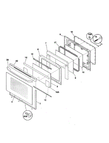 Door parts for Kenmore Range 790.75929300 (79075929300, 790 75929300) from AppliancePartsPros.com