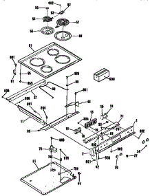 Main Top Section parts for Kenmore Range 911.46565690 (91146565690, 911 46565690) from AppliancePartsPros.com
