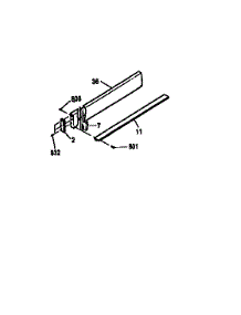 Optional 4" Backsplash parts for Kenmore Range 911.4624192 (9114624192, 911 4624192) from AppliancePartsPros.com