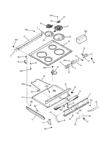 Control Panel & Cooktop parts for Kenmore Range 911.4624021 (9114624021, 911 4624021) from AppliancePartsPros.com