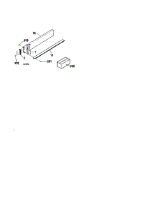 Optional 4" Backsplash parts for Kenmore Range 911.4624894 (9114624894, 911 4624894) from AppliancePartsPros.com