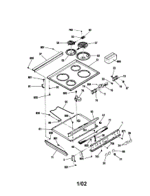 Maintop parts for Kenmore Range 911.4624197 (9114624197, 911 4624197) from AppliancePartsPros.com