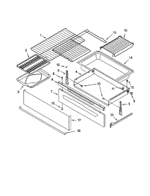 Drawer And Broiler parts for Kenmore Range 665.95025101 (66595025101, 665 95025101) from AppliancePartsPros.com
