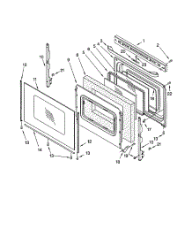 Door parts for Kenmore Range 665.95025101 (66595025101, 665 95025101) from AppliancePartsPros.com