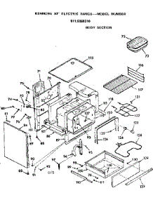 Body Section parts for Kenmore Range 911.9268210 (9119268210, 911 9268210) from AppliancePartsPros.com