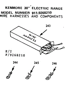 Wire Harnesses And Components parts for Kenmore Range 911.9268210 (9119268210, 911 9268210) from AppliancePartsPros.com