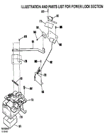 Power Lock Section parts for Kenmore Range 911.9372592 (9119372592, 911 9372592) from AppliancePartsPros.com