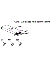 Wire Harnesses And Components parts for Kenmore Range 911.9592592 (9119592592, 911 9592592) from AppliancePartsPros.com