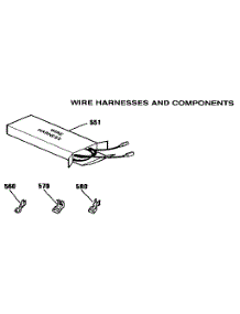 Wire Harnesses And Components parts for Kenmore Range 911.9562993 (9119562993, 911 9562993) from AppliancePartsPros.com