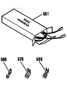 Wire Harness parts for Kenmore Range 911.9534190 (9119534190, 911 9534190) from AppliancePartsPros.com