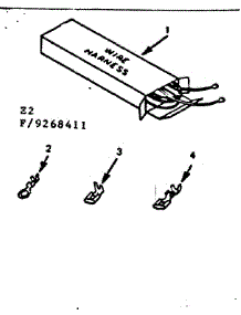 Wire Harnesses And Components parts for Kenmore Range 911.9268411 (9119268411, 911 9268411) from AppliancePartsPros.com