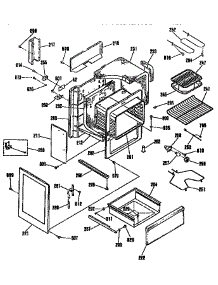 Body Section parts for Kenmore Range 911.9334190 (9119334190, 911 9334190) from AppliancePartsPros.com