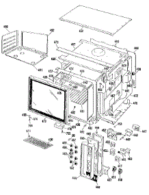 Upper Body Section parts for Kenmore Range 911.9851191 (9119851191, 911 9851191) from AppliancePartsPros.com