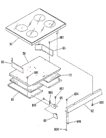 Main Top Section parts for Kenmore Range 911.9799980 (9119799980, 911 9799980) from AppliancePartsPros.com