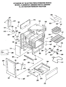 Body Section parts for Kenmore Range 911.9592593 (9119592593, 911 9592593) from AppliancePartsPros.com