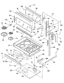 Main Top Section parts for Kenmore Range 911.9851190 (9119851190, 911 9851190) from AppliancePartsPros.com