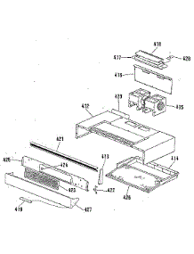 Hood Section parts for Kenmore Range 911.9851190 (9119851190, 911 9851190) from AppliancePartsPros.com