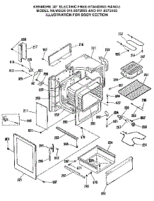 Body Section parts for Kenmore Range 911.9372993 (9119372993, 911 9372993) from AppliancePartsPros.com
