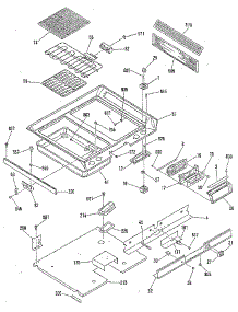 Main Top Section parts for Kenmore Range 911.9698893 (9119698893, 911 9698893) from AppliancePartsPros.com