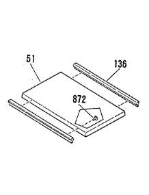 Opt Grdl / Grill Cover 4998510 parts for Kenmore Range 911.9698893 (9119698893, 911 9698893) from AppliancePartsPros.com