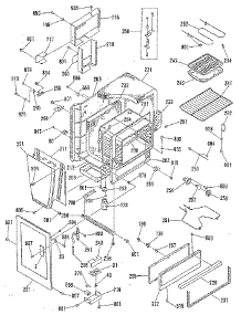 Oven Body Section parts for Kenmore Range 911.9698893 (9119698893, 911 9698893) from AppliancePartsPros.com