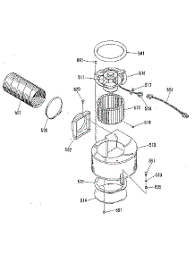 Blower Section parts for Kenmore Range 911.9698893 (9119698893, 911 9698893) from AppliancePartsPros.com