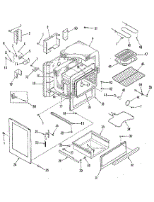 Body Section parts for Kenmore Range 911.9188811 (9119188811, 911 9188811) from AppliancePartsPros.com