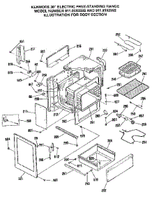 Body Section parts for Kenmore Range 911.9592992 (9119592992, 911 9592992) from AppliancePartsPros.com