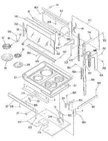 Main Top Section parts for Kenmore Range 911.9871190 (9119871190, 911 9871190) from AppliancePartsPros.com